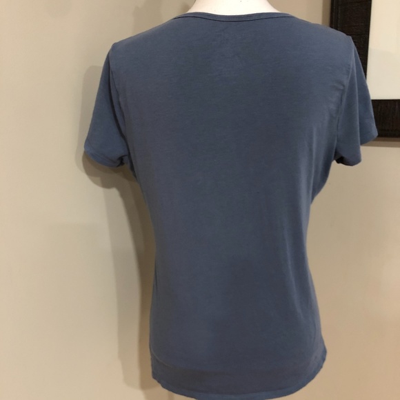 *TIME AND TRU* Blue Short Sleeve Shirt Size Medium - Picture 4 of 6